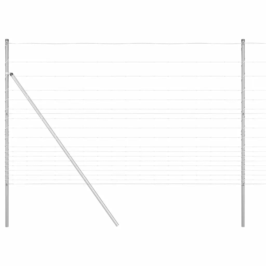Palo della recinzione Zincato 25 x 1,5 m Acciaio