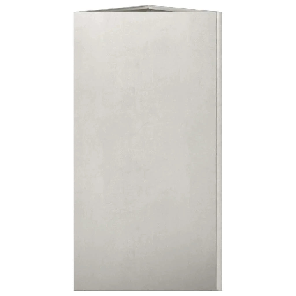 Fioriera rialzata per piante fiori giardino terrazze set da 2 triangolare 40 x 34,5 x 70 cm acciaio inox argento 02_0039103
