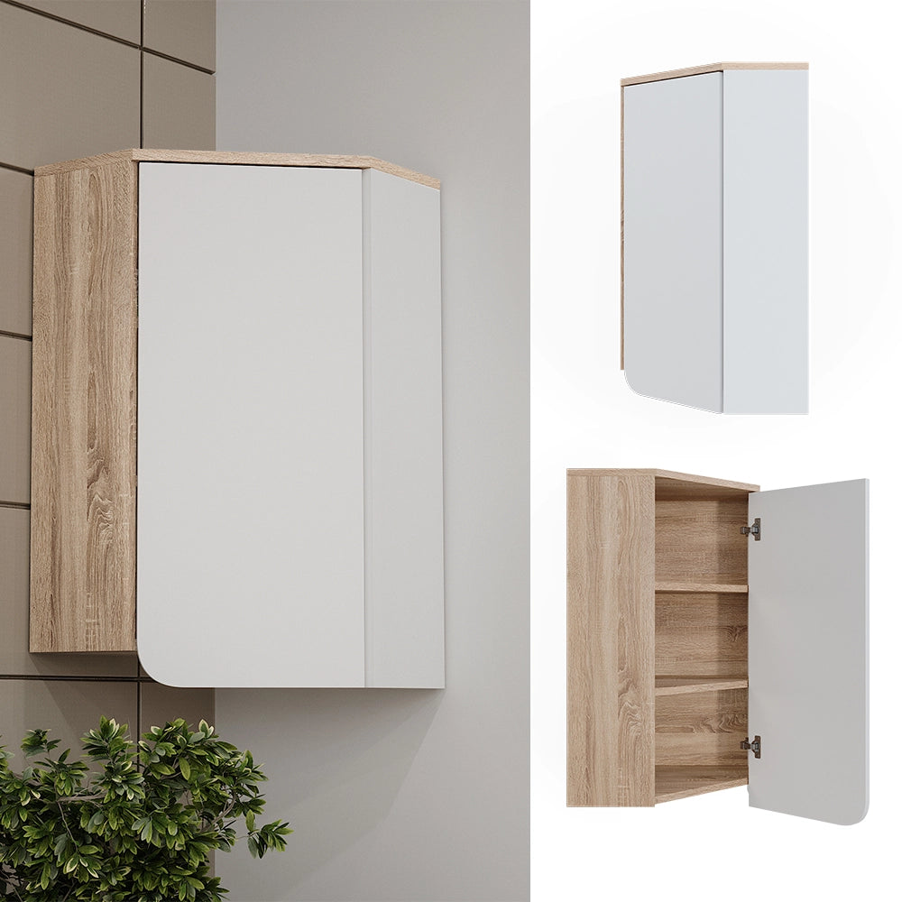 Vicco Pensile angolare Sonoma/Bianco 42.4 x 75 cm