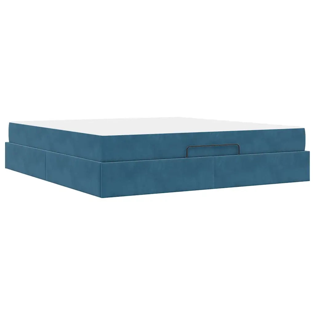 vidaXL Struttura del letto Blu 180 x 200 cm Velluto