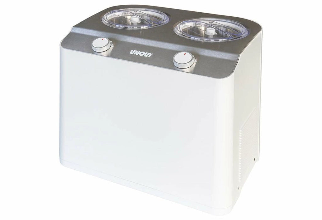 Unold Doppio Gelatiera compressore 2,4 L 250 W Acciaio satinato, Bianco