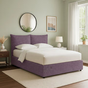 Chatteris, Letto Singolo Sfoderabile Made in Italy, Viola Lilla