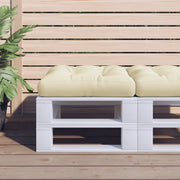 Cuscino per Divano-Cuscini per Sofa Pallet Crema 60x60x12 cm