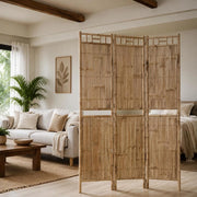 3-piece Room Divider Bamboo 120x180 Cm
