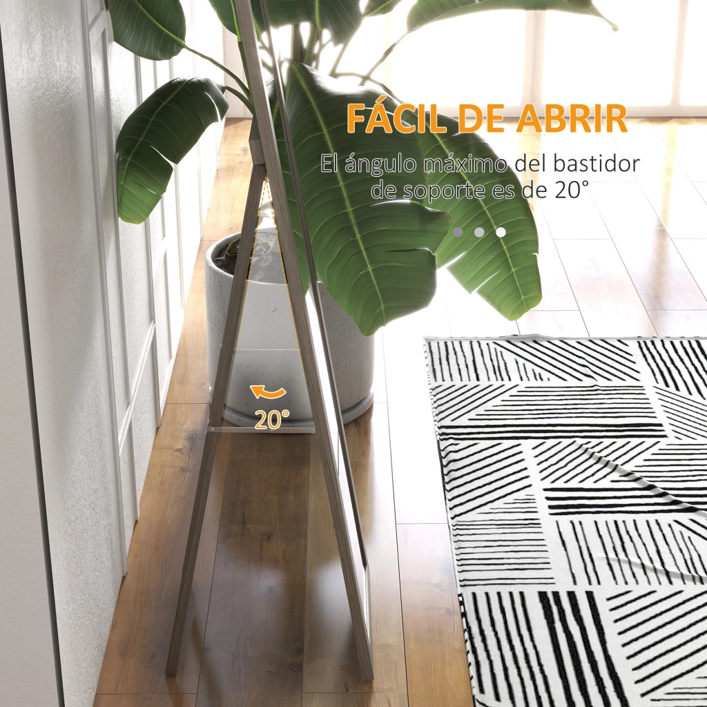 Specchio a Pieno Corpo ¨C zephmum ¨C Grigio Legno 37x157 cm