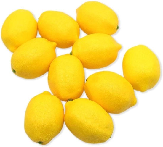 Decorazioni di Citroni Realistici - Finte Citroni per Decorazione - Fruita di Modellazione per Cucina - Simulazione di Citroni - Facili da Pulire - Finte Frutta