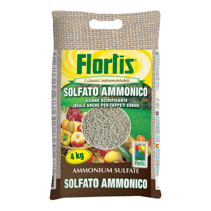 CONCIME granulare universale SOLFATO AMMONICO fertilizzante 4 KG FLORTIS