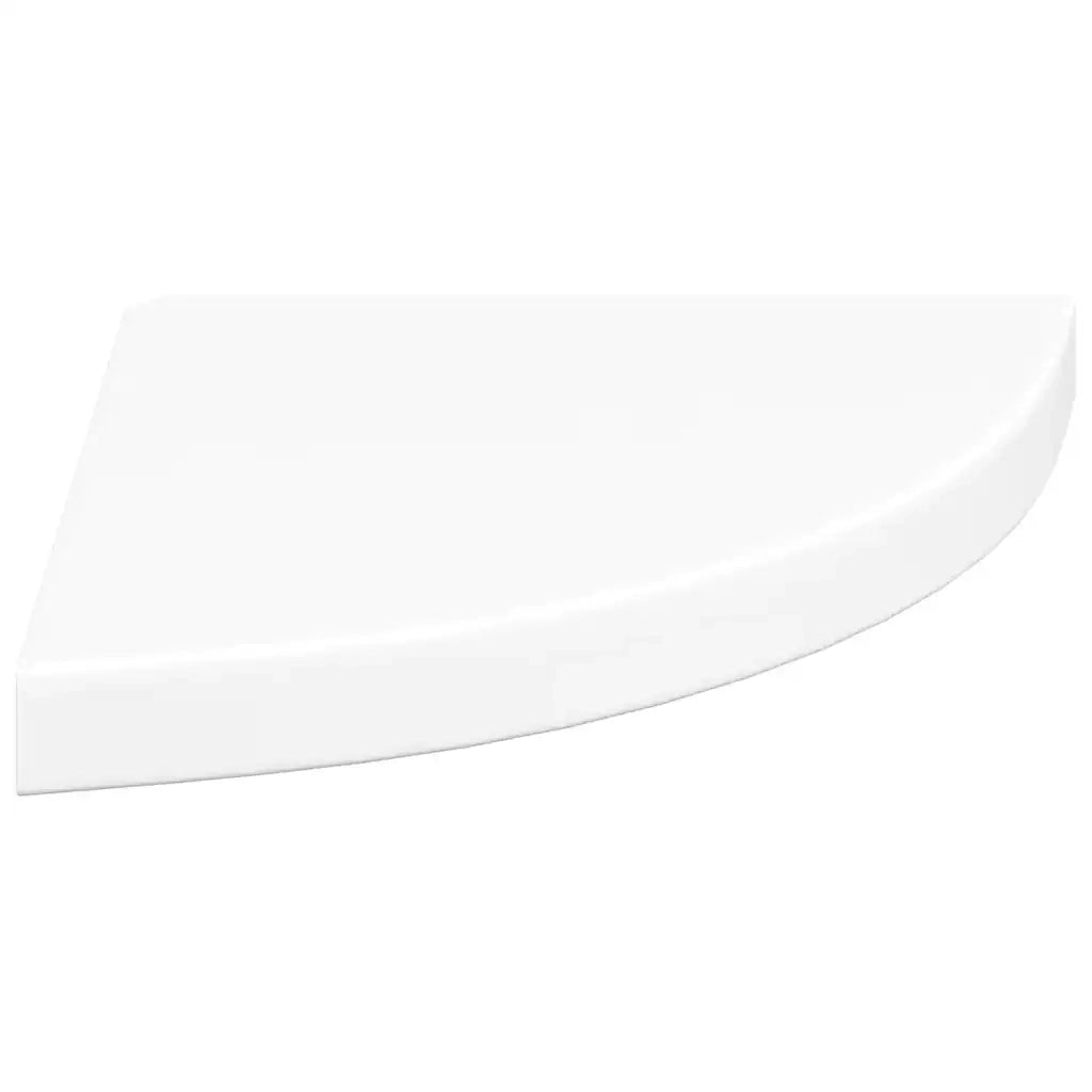 Mensola angolare sospesa bianca 35x35x3,8 cm MDF 323916