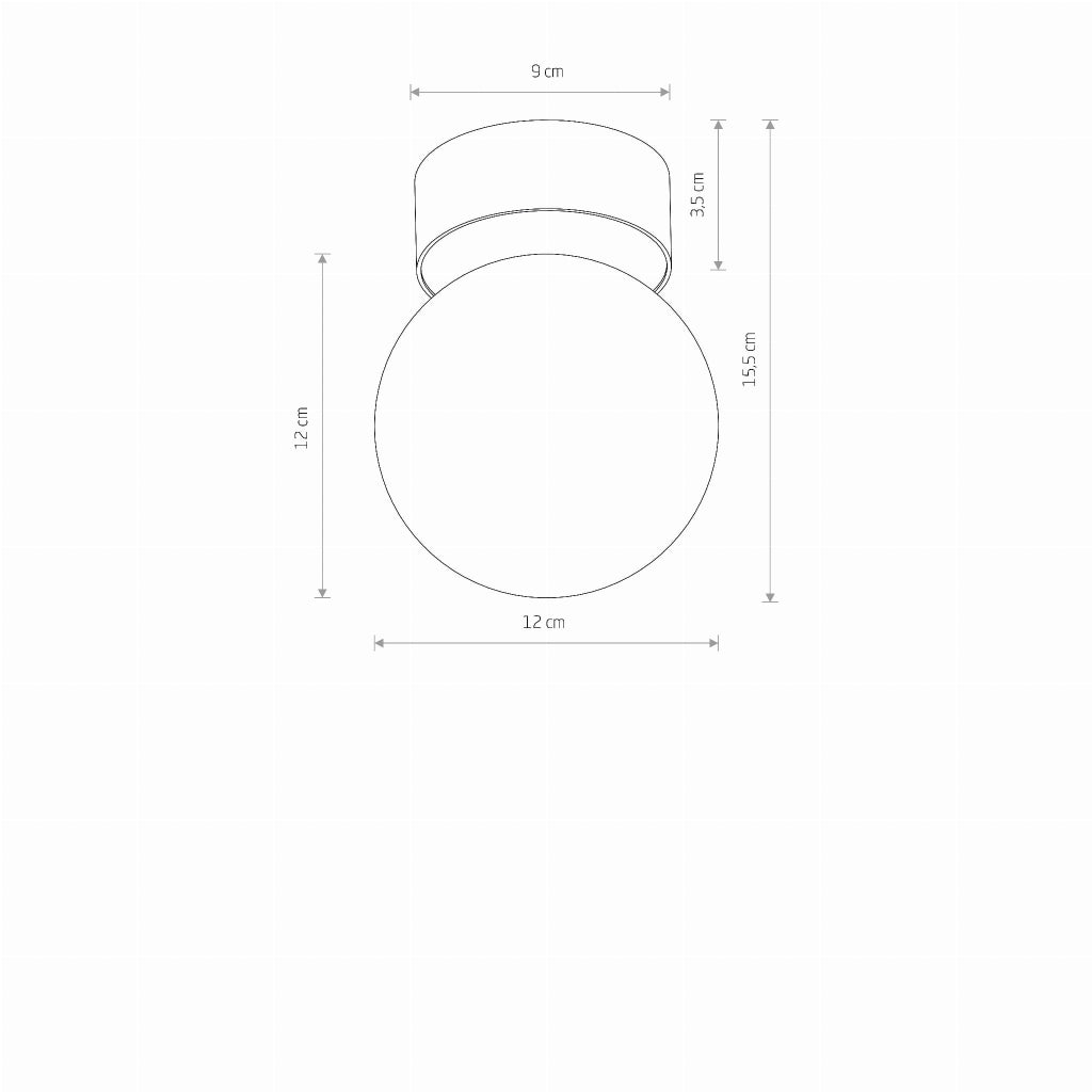 Plafoniera sfera bianca G9 12W Nowodvorski KIER S 10302