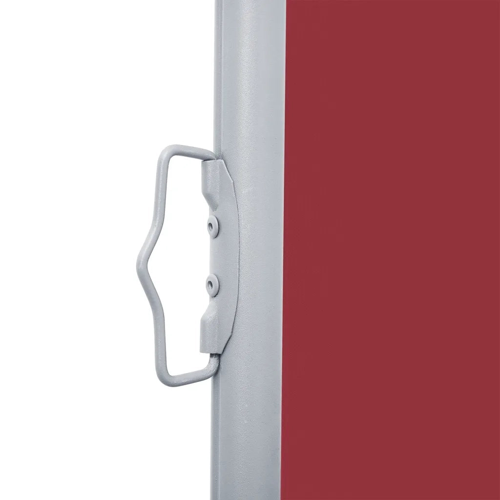 Tenda da Sole | Tenda parasole Laterale Retrattile Rossa 100x1000 cm