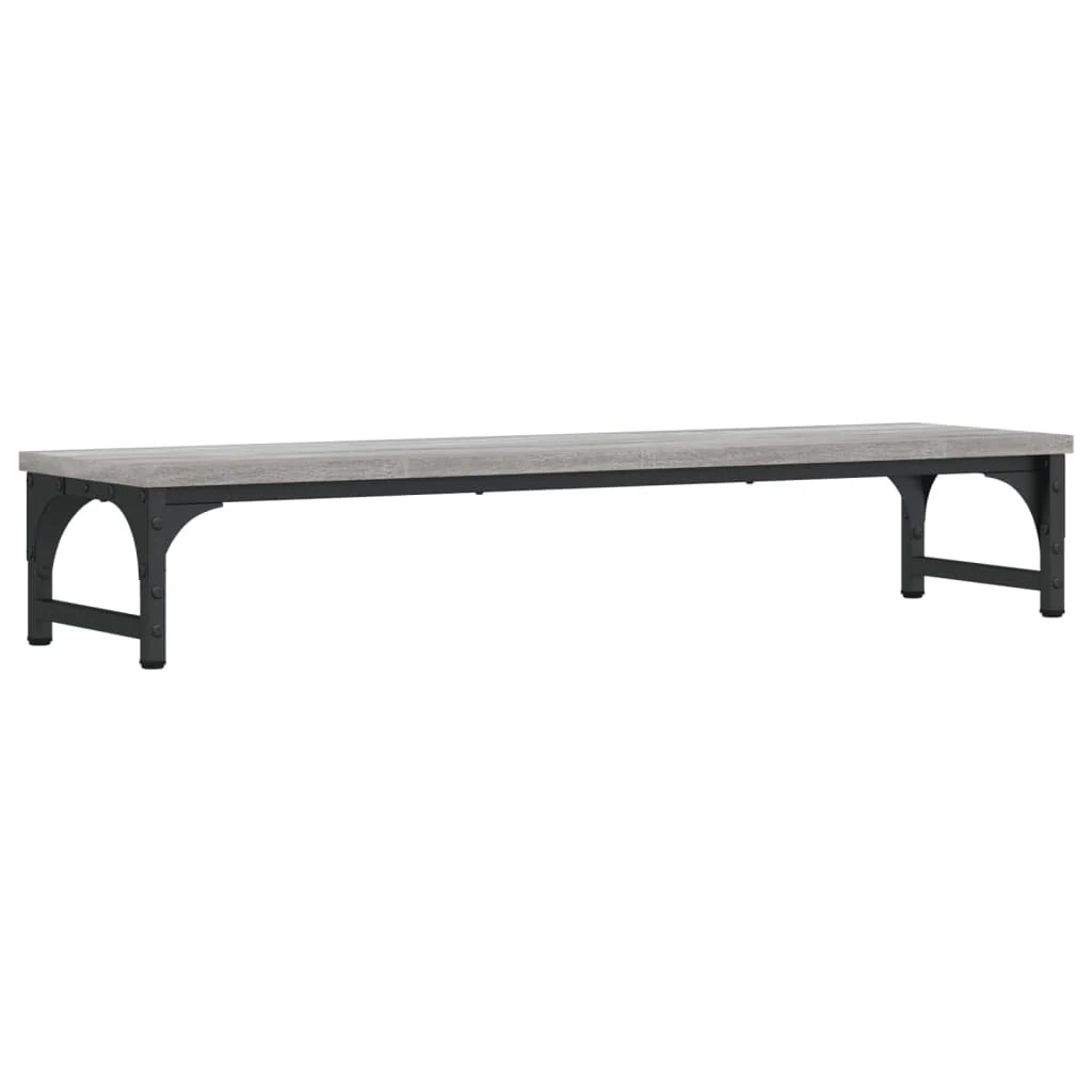 Supporto per monitor da tavolo mobile da ufficio Sonoma 85 x 23 x 155 cm legno ingegnerizzato grigio 02_0045001