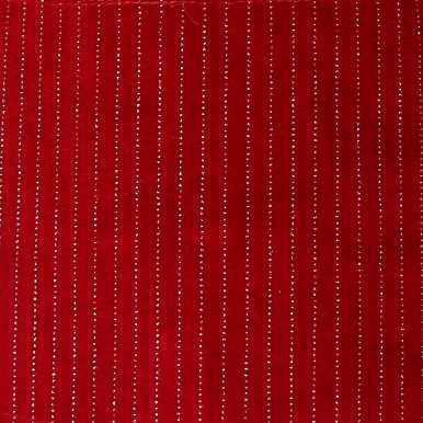 Copri base albero tessuto rosso e argento tondo cm Ø56xh25