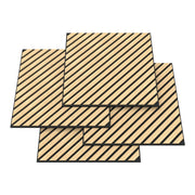 Set di 8 pannelli acustici con doghe diagonali 2,88 m² effetto rovere chiaro 03_0009924