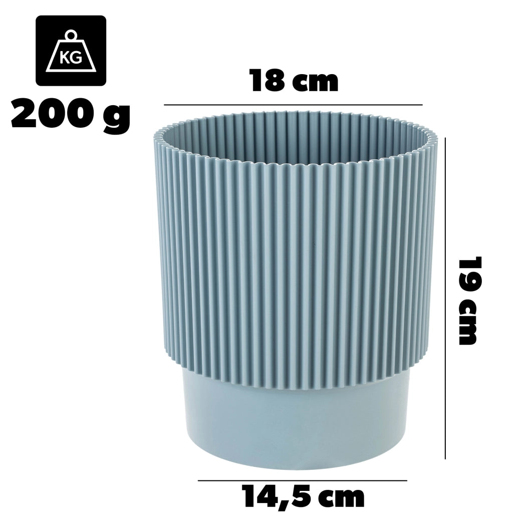 Vaso da fiori KADAX 17 cm, copertura per piante, vaso da fiori in plastica verde