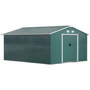 Casetta da Giardino in Acciaio ¨C zephmum ¨C Verde 340x386x200 cm