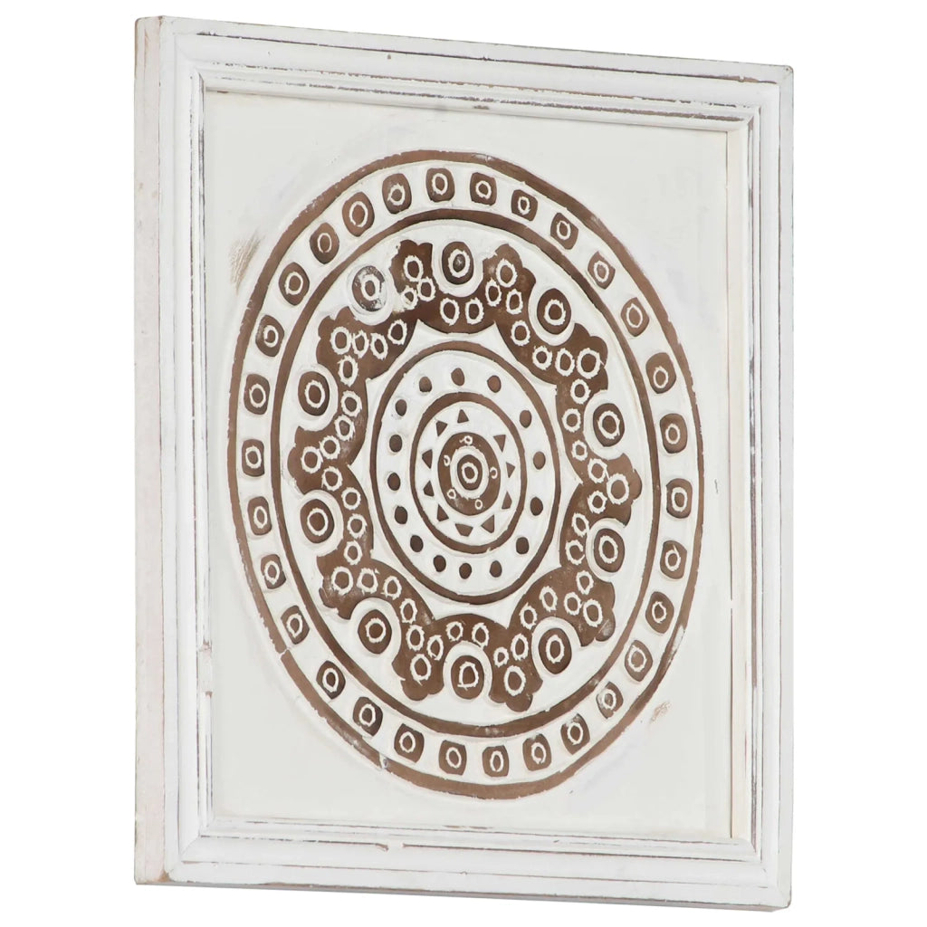 Decorazione artistica 2 pz Marrone e bianco 40 x 40 x 1,5 cm CFW7931483