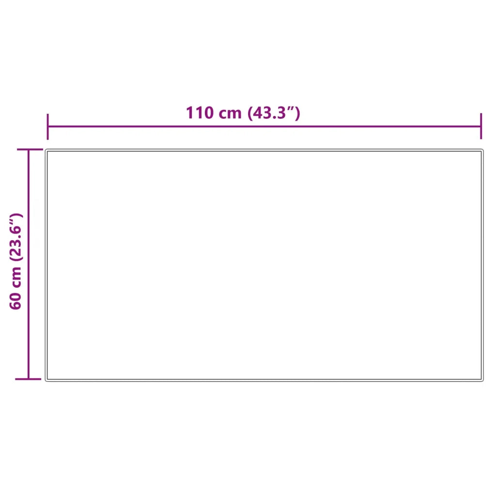 Tappeto in finta TAFALLA | Tappeto del soggiorno Crema 60 x 110 cm Poliestere