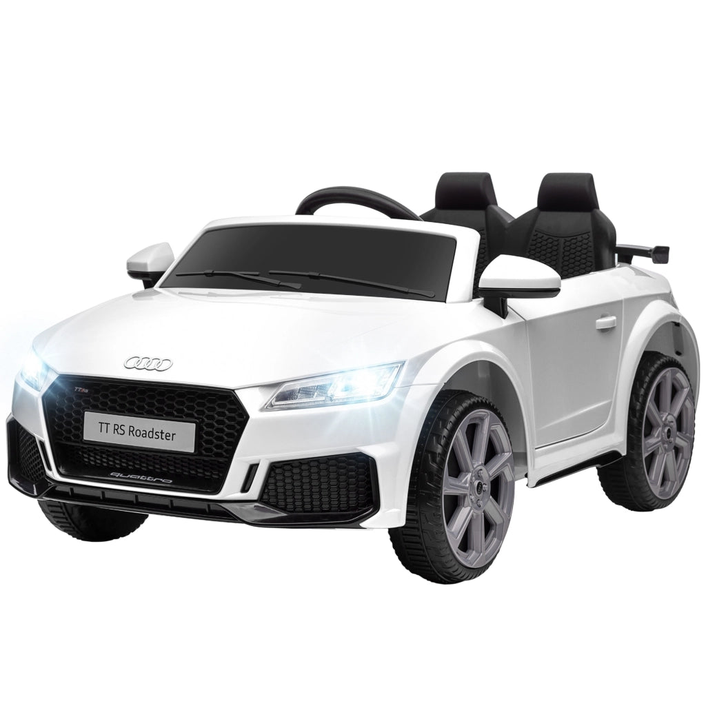 Macchina Elettrica per Bambini 3-5 Anni ¨C zephmum ¨C Bianco, Telecomando, Fari LED
