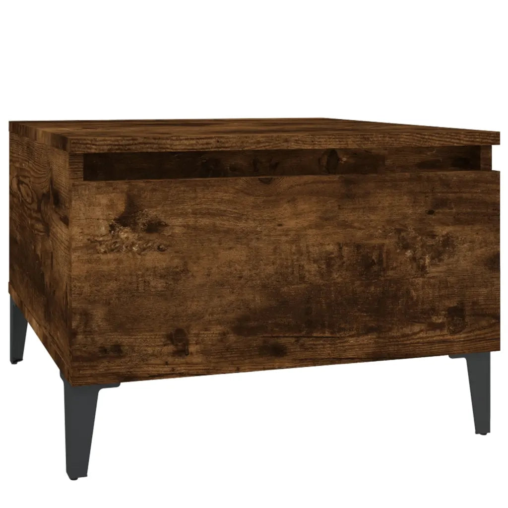 Tavolino da Salotto-Tavolino da soggiorno-Tavolo Rovere Fumo 50x46x35cm in Legno Multistrato 411911