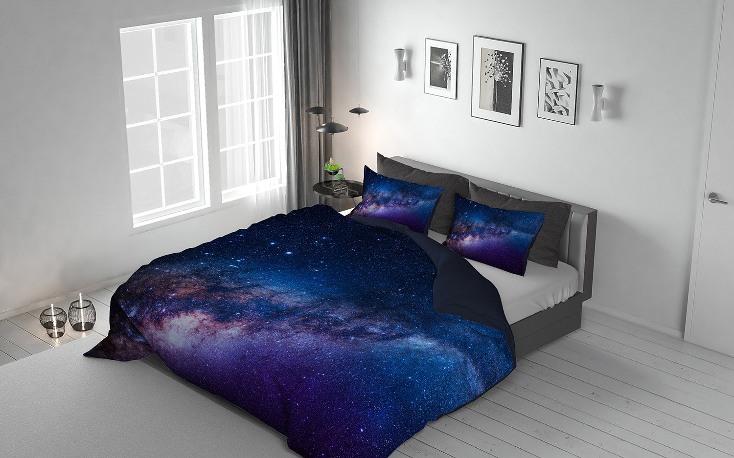 Copripiumino Singolo con Federe Stampato in Microfibra Andromeda