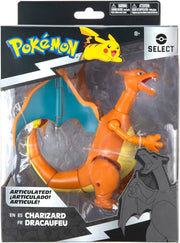 Pokemon Select Charizard, Figura articolata 15 cm, Jazwares, Eta 8+