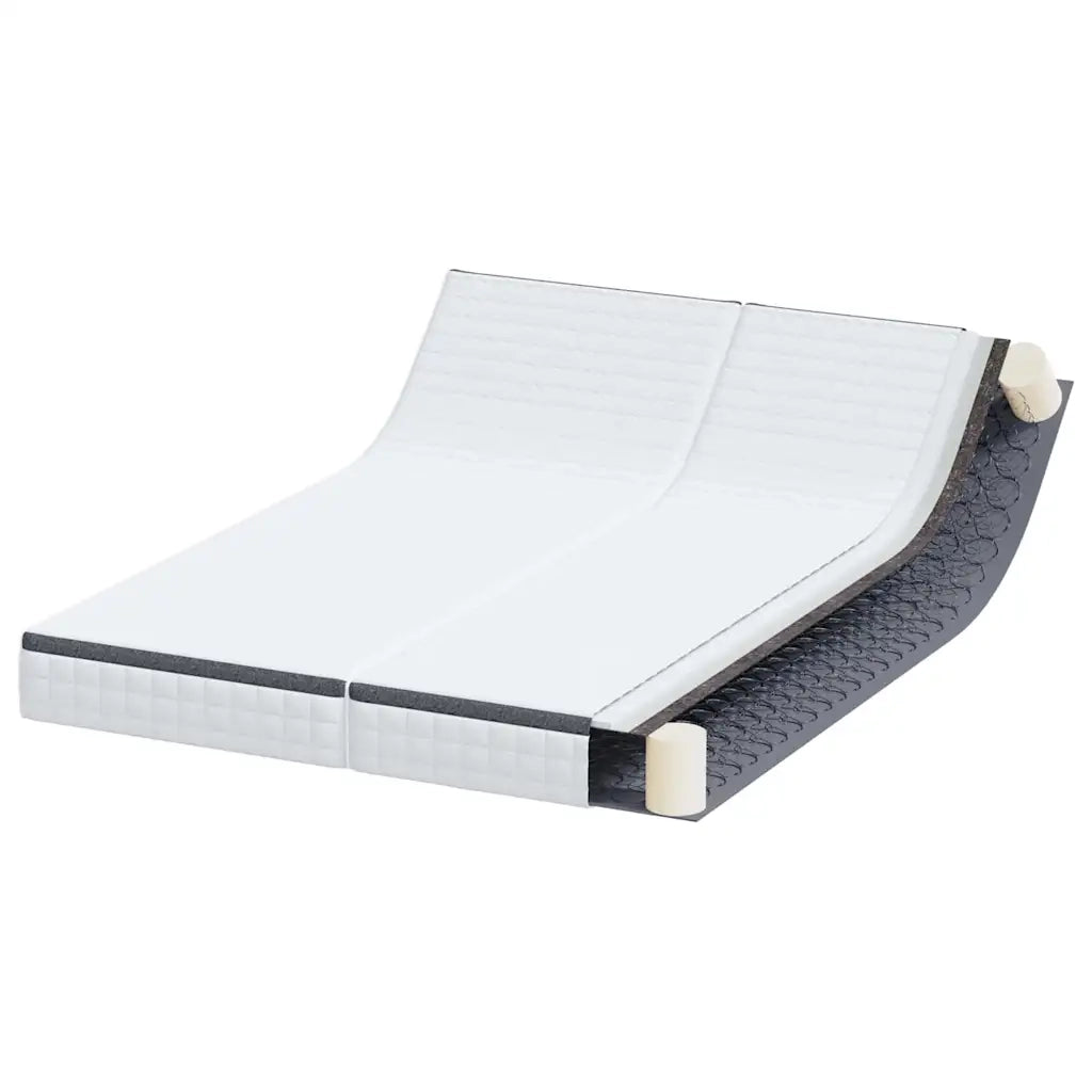 Materasso 2 pcs Bianco e Grigio 70 x 190 cm Molla Bonell 4106442