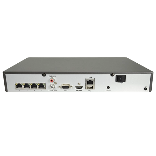 Hikvision HiWatch HWN-2104MH-4P Videoregistratore Nvr 4 Canali IP PoE 4k 4 Mpx P2P Cloud