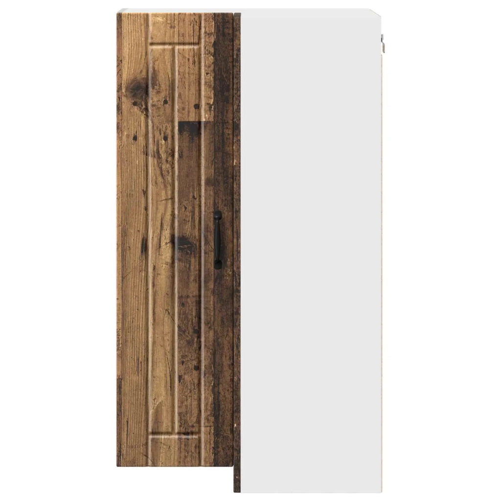 Mobile angolare per parete LUCCA Legno antico 57 x 57 x 100 cm