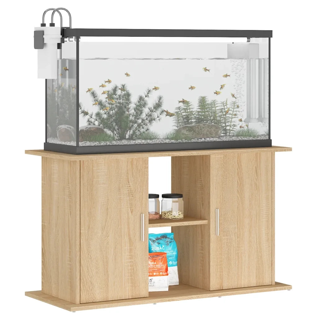 Supporto per acquario in rovere Sonoma 101x41x58 cm in legno ingegnerizzato 833610