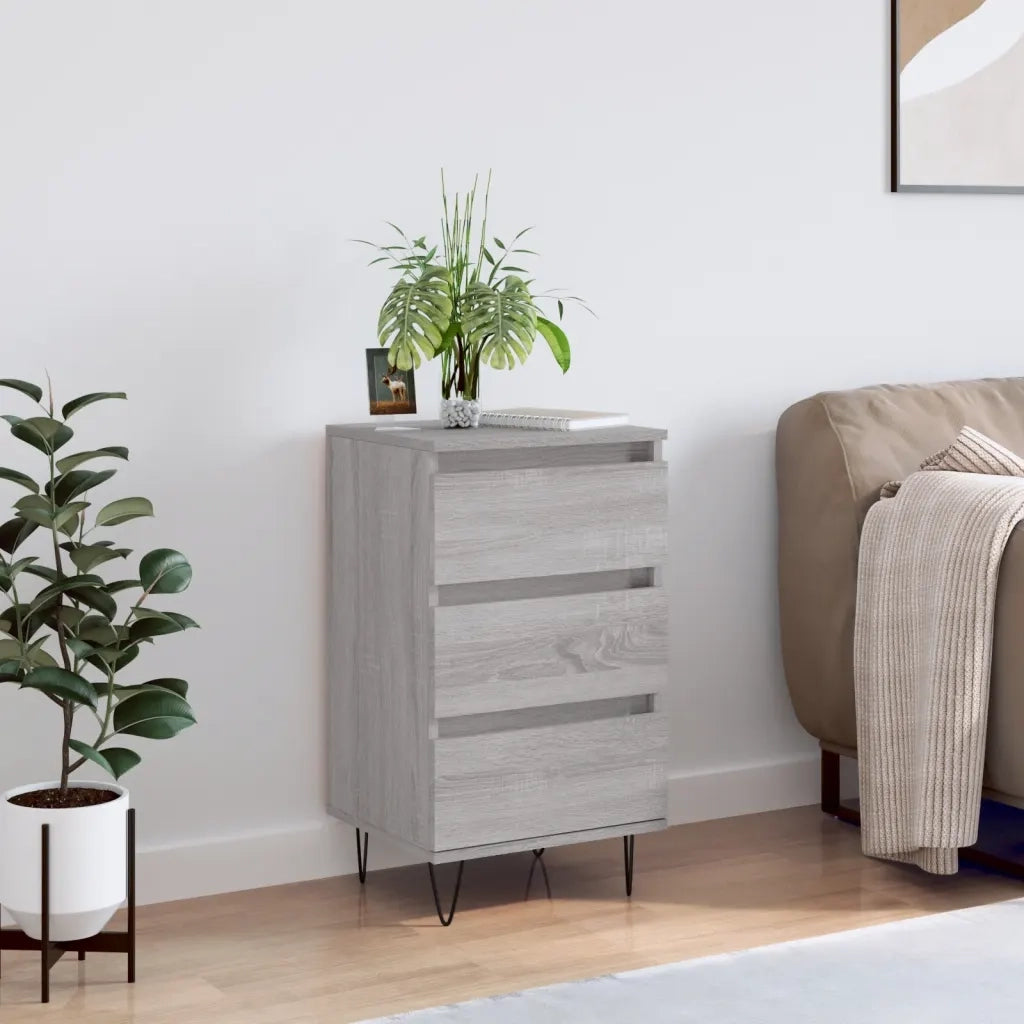 Credenza Grigio Sonoma 40x35x70 cm in Legno Multistratocod mxl 128866