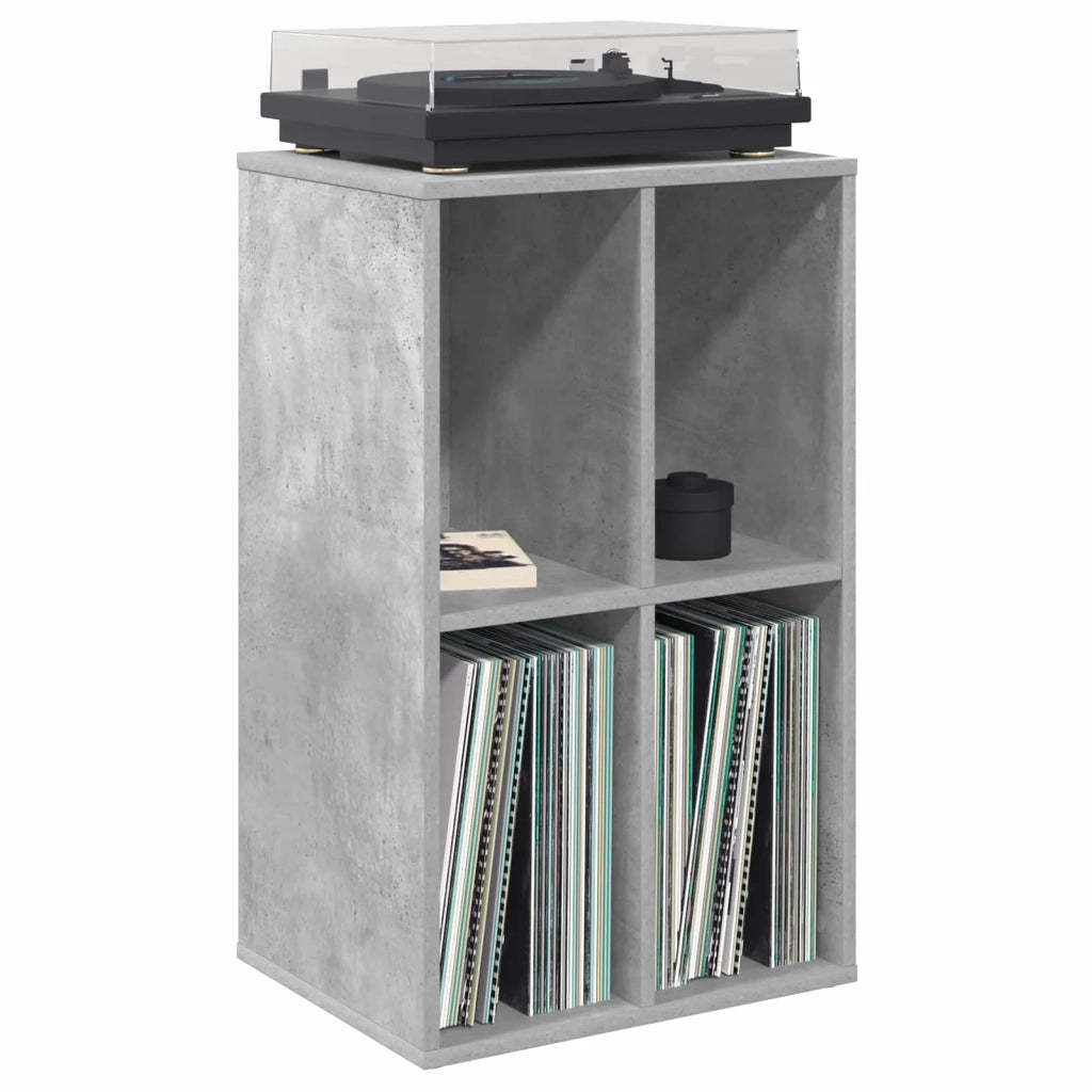 Mobile porta vinili Grigio Cemento 44,5 x 36,5 x 74,5 cm 8012869