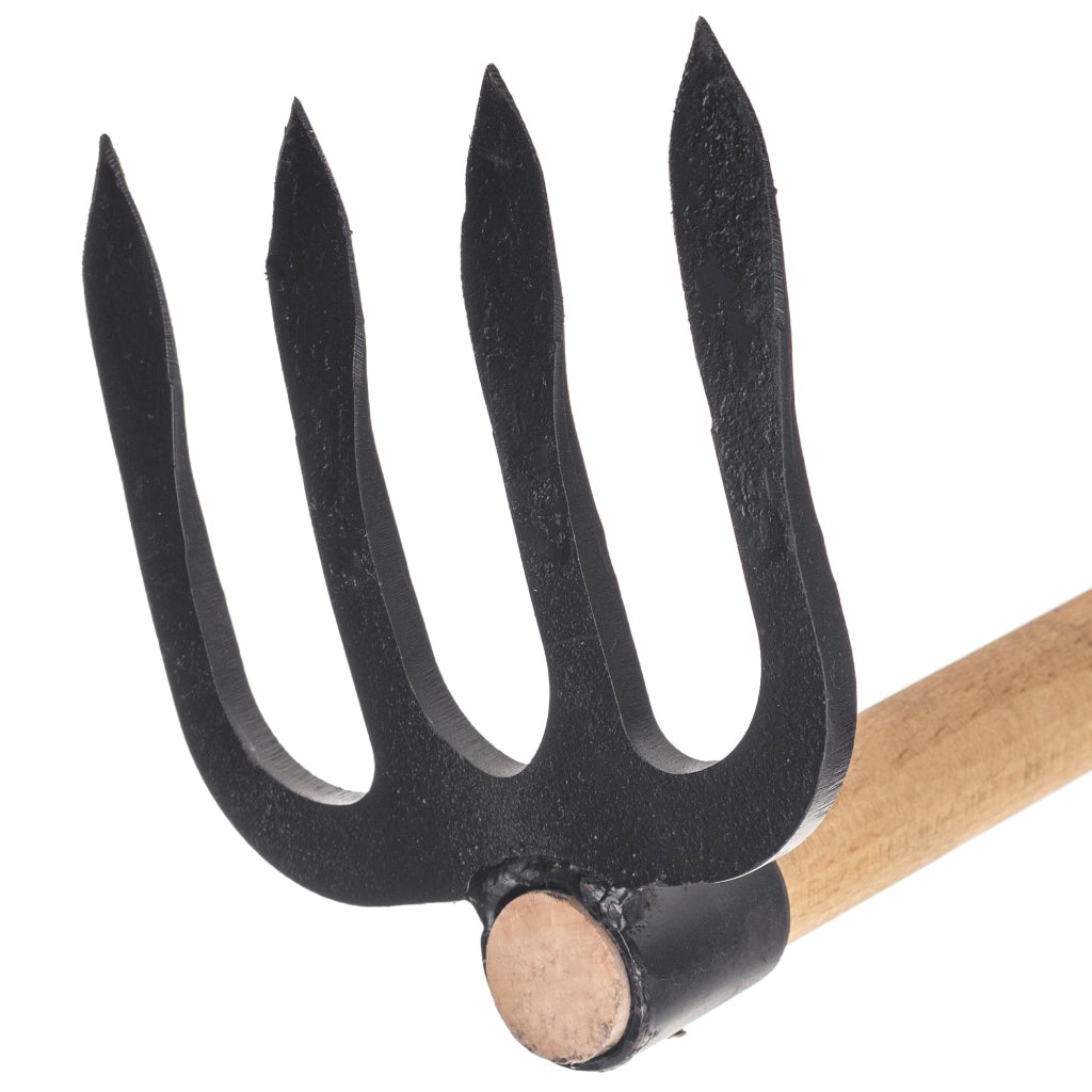 Zappa da giardino forgiata KADAX da 17 cm per diserbo con manico in acciaio di alta qualità