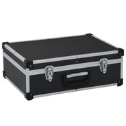 Valigetta portautensili cassetta portautensili carrello portautensili cassetta portautensili contenitore portadocumenti portatile 46 x 33 x 16 cm nero 02_0003269