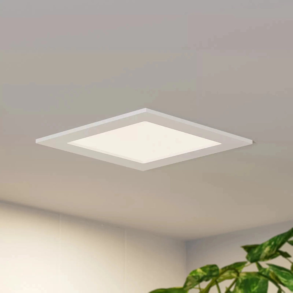 Faretto incasso LED 12W pannello quadrato slim interruttore CCT da 3000K a 6500K luce negozio ufficio foro 15cm