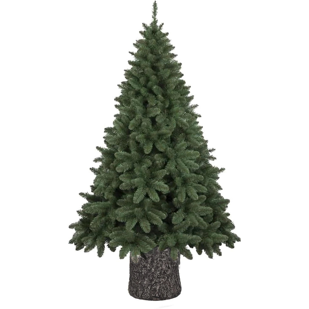 Base Supporto Albero di Natale Grigio Tronco Natalizio 28cm Realistico Universale