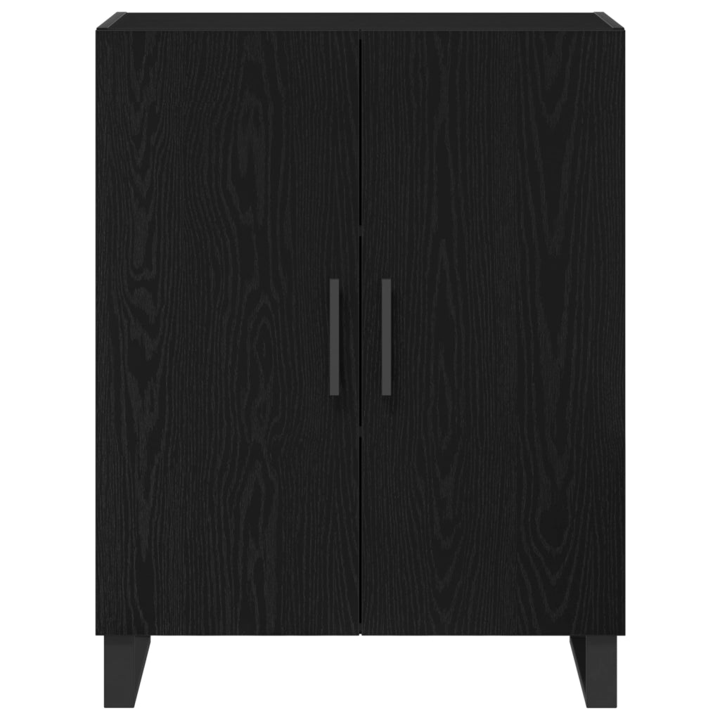Highboard  in quercia nera 69.5x34x180 cm in legno ingegnerizzato