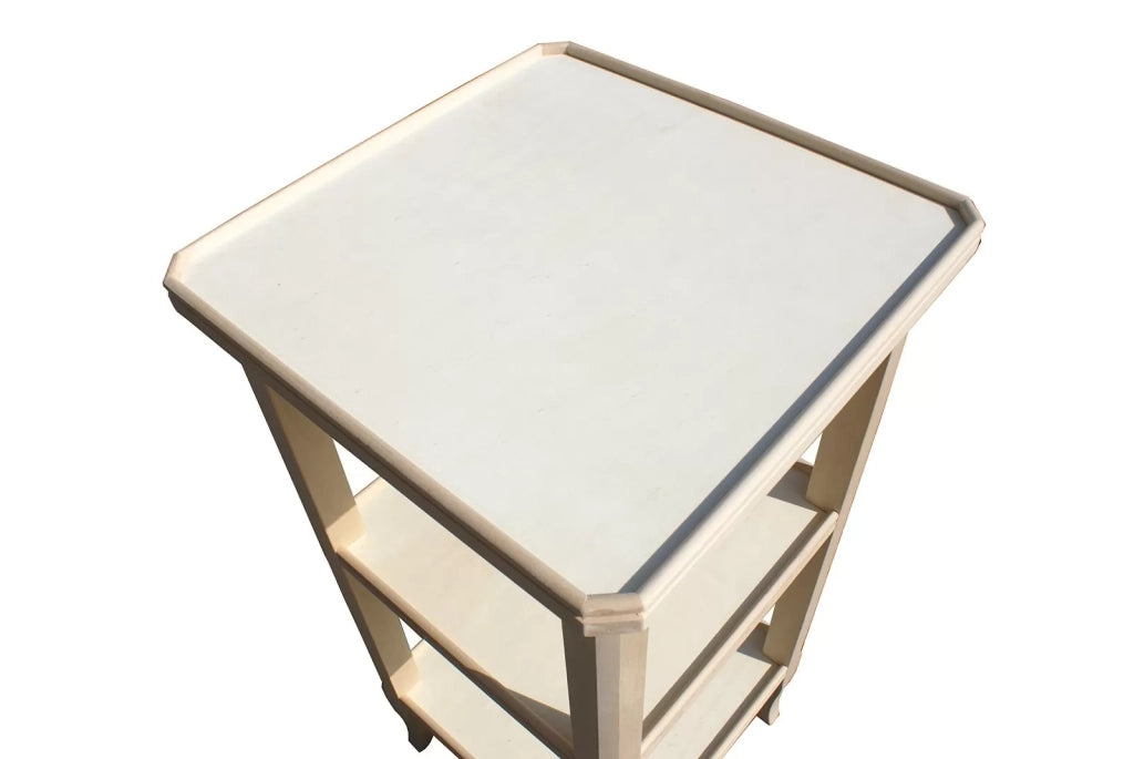 Consolle/etagere in legno grezzo l.40 p.40 h.81 (3121) - Mobili 2G