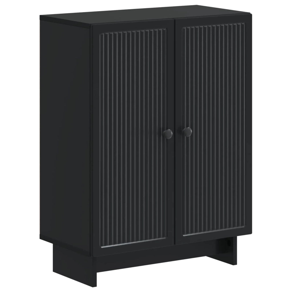 Mobiletto da Bagno EDE Nero 59,5 x 31 x 80 cm 895956