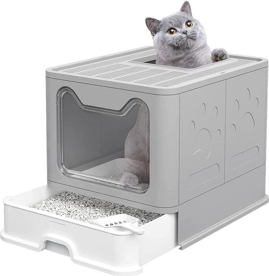 Ciotola per Gatti con Coperchio e Tablet Rimovibile per Gatti fino a 15 kg - Spazievolumetrico e Imprermeabile