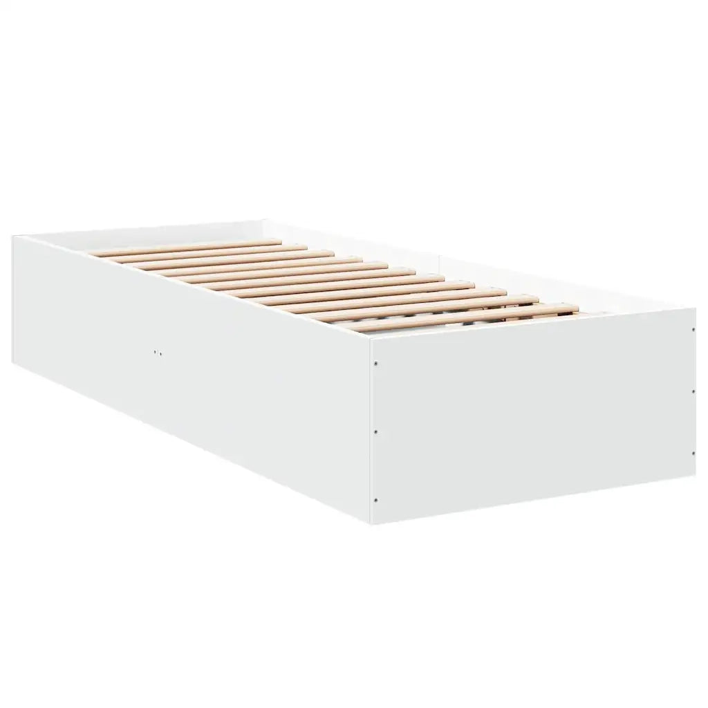 Giroletto-Struttura Letto Bianco 75x190 cm in Legno Multistrato 182538