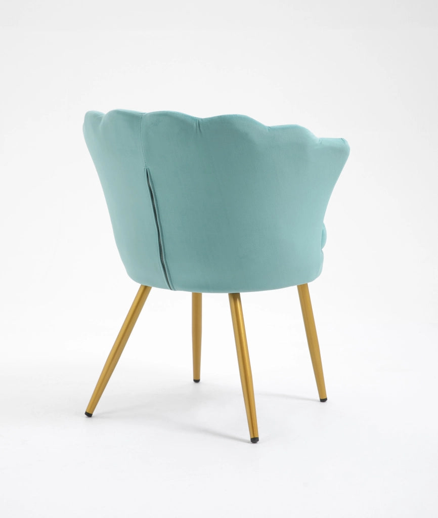 Poltrona Conchiglia Camera da Letto in Velluto Design Moderno Maddina Tiffany