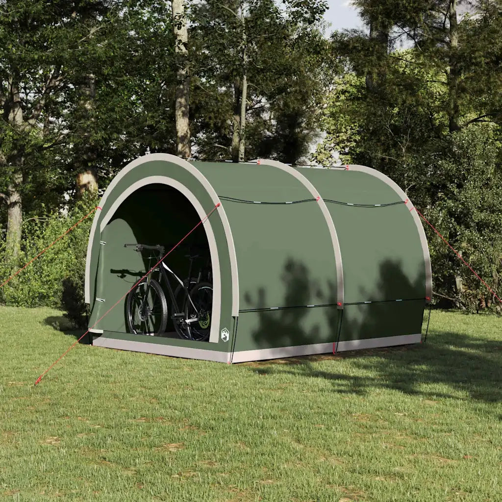 Tenda porta biciclette Verde 256 x 222 x 182 cm taffetà 42000996