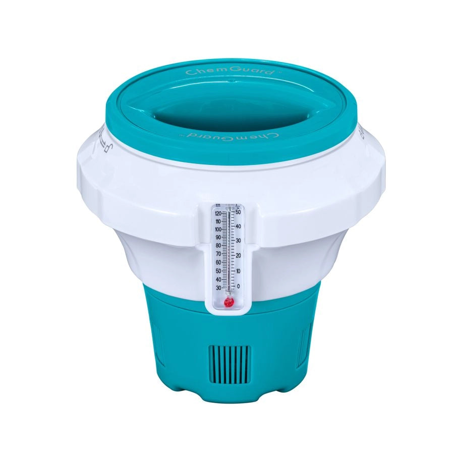 DISPENSER CLORO MEDIO 17,5CM CON TERMOMETRO PER PASTIGLIE FINO A 7,6CM