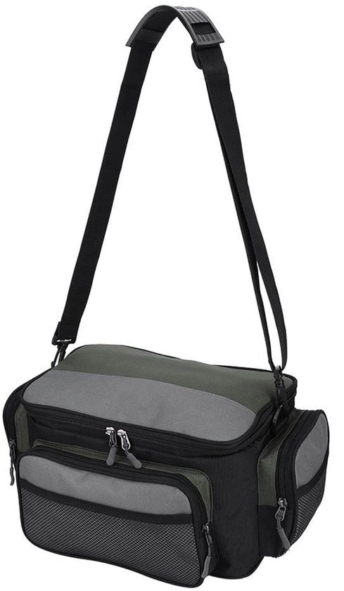 Tas di conservazione per pescatori - Leggero e sostenibile - Multi-compartmenti - Cinturino regolabile - Chiusura a due vie - Accessorio per appassionati di pesca - Tacklebox