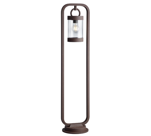 Lampione Esterno Led Giardino Sensore Lanterna Ruggine 100cm Sambesi GD Trio