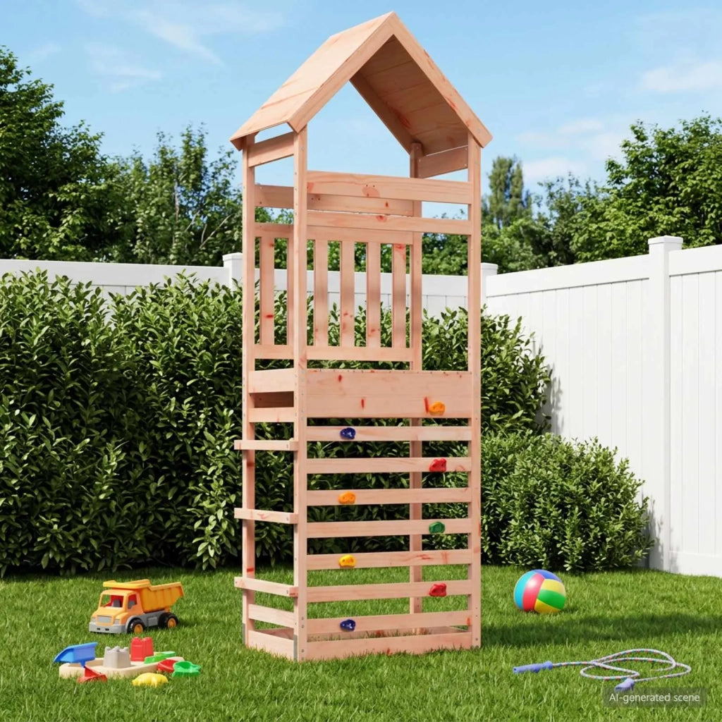 Torre da Gioco per Esterni Naturale Legno Douglas Solido 826533