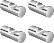 Maniglie per asciugamani 4 pezzi - Acciaio inossidabile 304 - Maniglione da parete - Autoadesivo - Per asciugamani da bagno/asciugamani - Incluso materiale di fissaggio