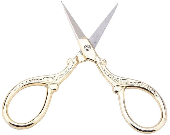 Punta da cucito antica - Stile - Scissor per cucito - Scissor per stoffa - Manico ergonomico - Acciaio inossidabile - Punta affilata