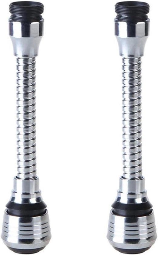Estensione per rubinetto da cucina 35x14 cm - Bocchetta per rubinetto universale per cucina e bagno - Rotazione 360° - Facile da montare - Adatto per la maggior parte dei tipi di rubinetto - Progetto di risparmio d'acqua