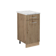 Vicco Mobiletto base per cucina Rovere artigianale 40 cm PL Marmo